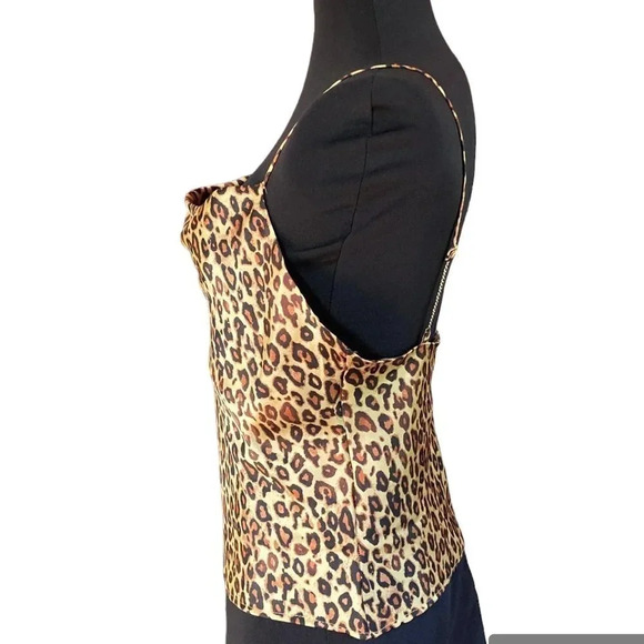 Zara Cropped Leopard Print Camisole,‎ Size Small - Picture 3 of 11